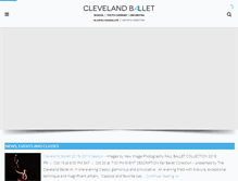 Tablet Screenshot of clevelandballet.org